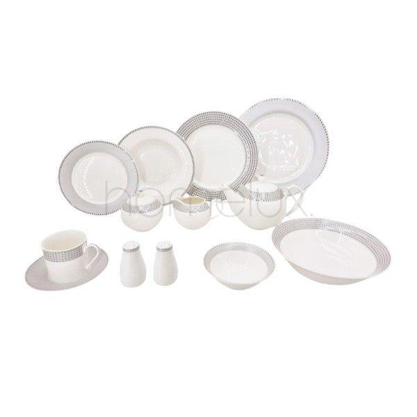 GrayBorder 47P Dinner Set 1c-RM316