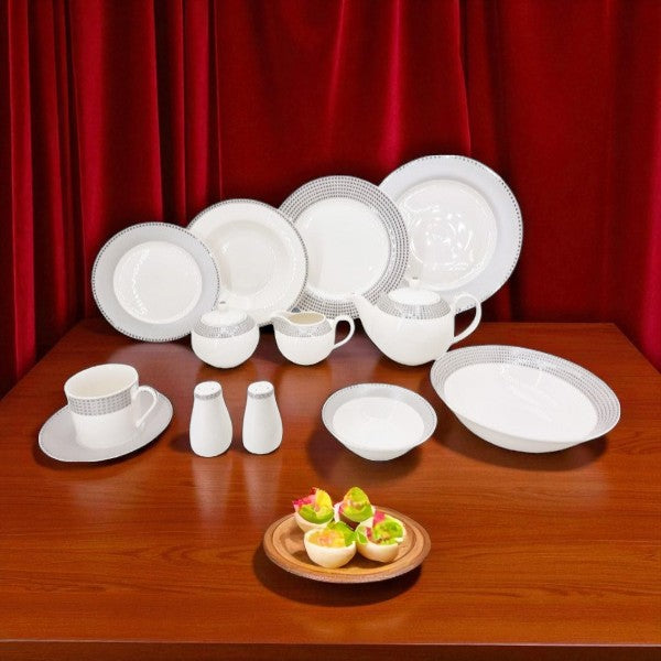 GrayBorder 47P Dinner Set 1c-RM316