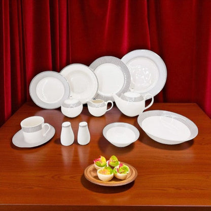 GrayBorder 47P Dinner Set 1c-RM316