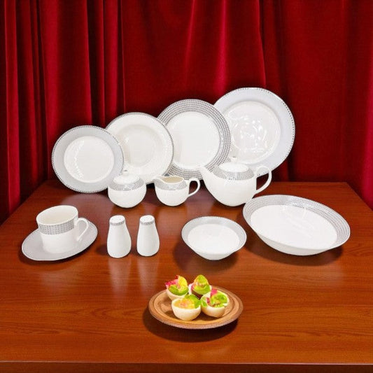GrayBorder 47P Dinner Set 1c-RM316