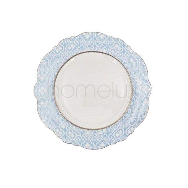 8" Plate Sky-Blue Design 48c-RM169