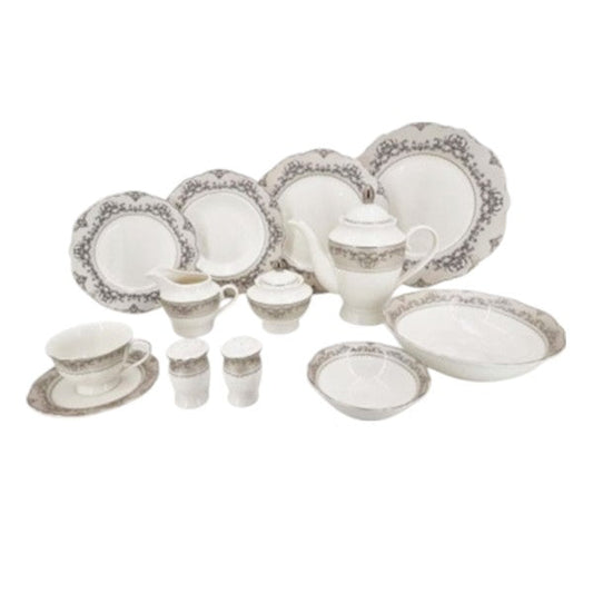 47PCS DINNER SET BORDER- D BLK 1c-RM371