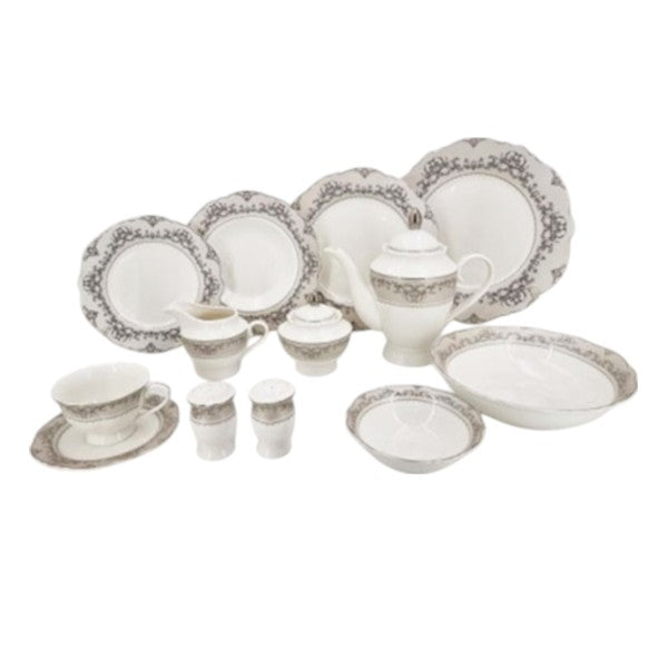 47PCS DINNER SET BORDER- D BLK 1c-RM371