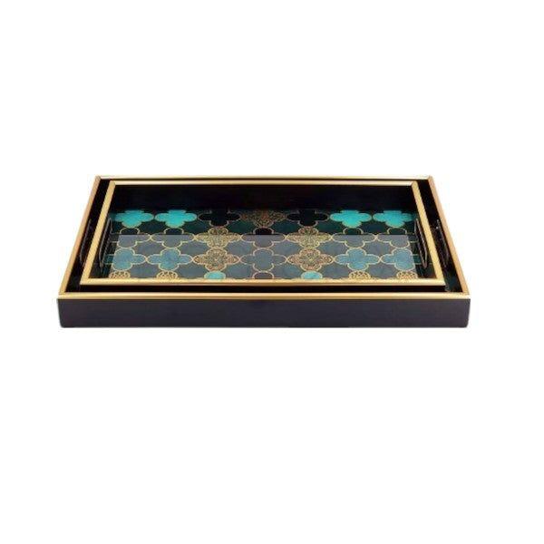 2Pcs Rect Tray Angela 4c-RY96