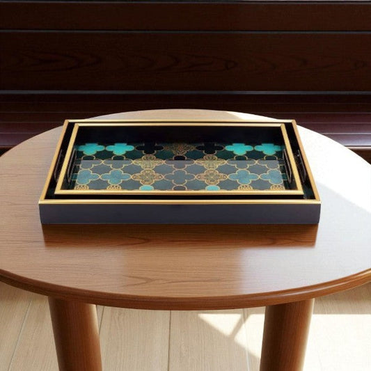2Pcs Rect Tray Angela 4c-RY96