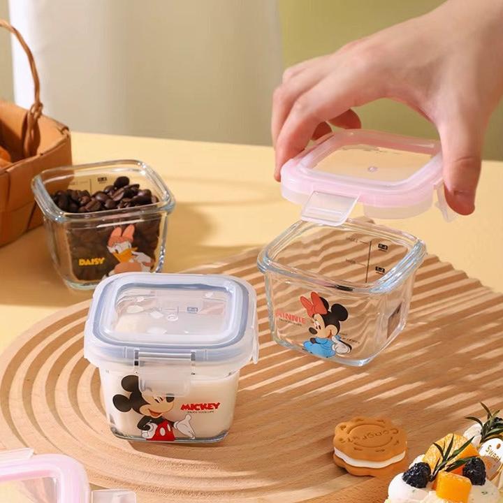 DISNEY Mickey & Friends Glass Airtight Box