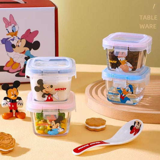 DISNEY Mickey & Friends Glass Airtight Box