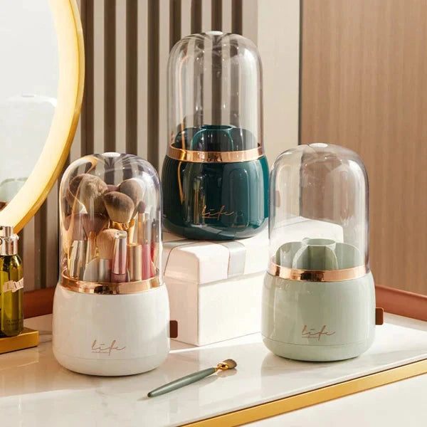 Rotating Makeup Brush Organizer