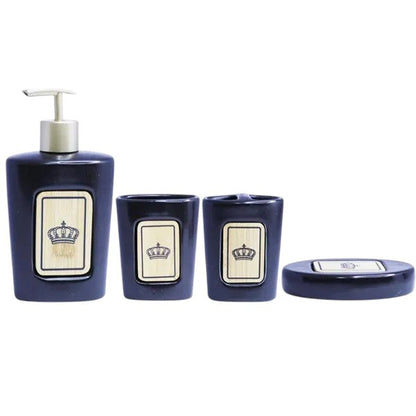Minimalist 4Pieces Bath Set Black