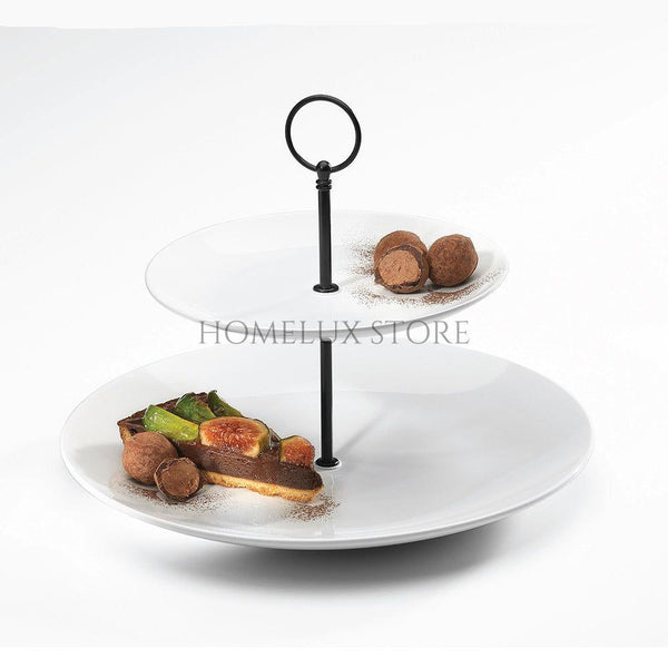 2 Tier Round Pastry Stand