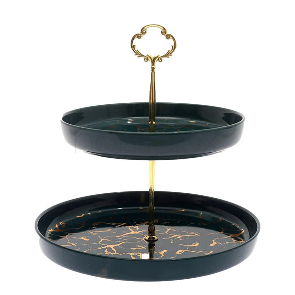 Porcelain 2 Layer Dessert Stand