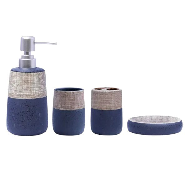 Elegant 4Pieces Bath Set Black