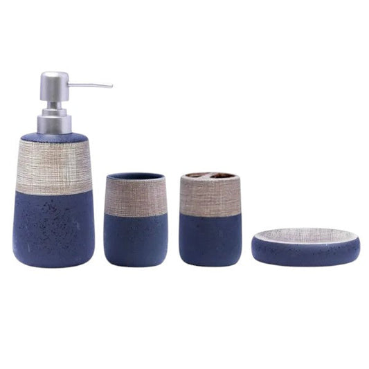 Elegant 4Pieces Bath Set Black