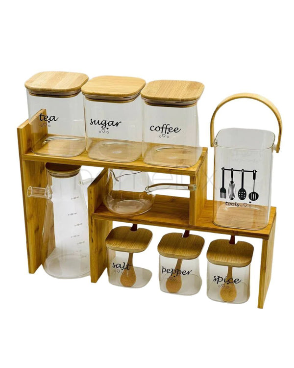 Bamboo Kitchen Spice Station