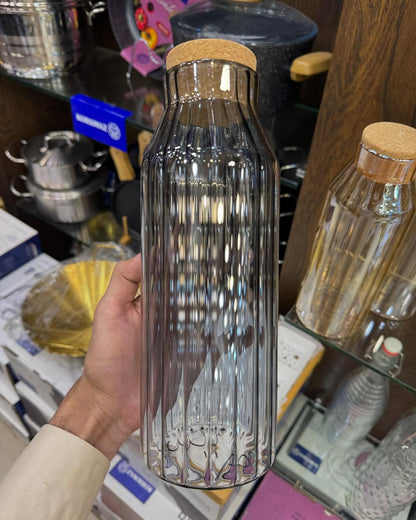 1 Liter Glass Bottle With Cork Lid