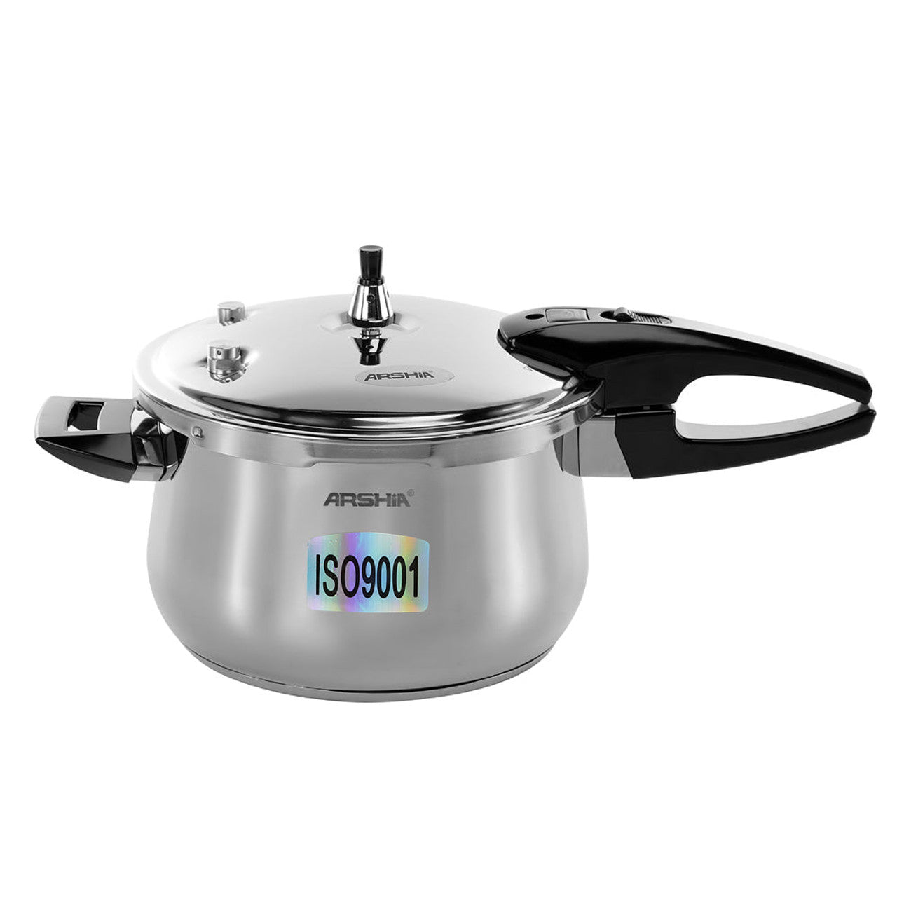 Arshia Premium Stainless Steel Pressure Cooker 28cm with Aluminium bas ...