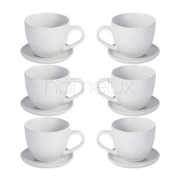 6Pcs Cup Saucer Set 300ml 6c-T12-08