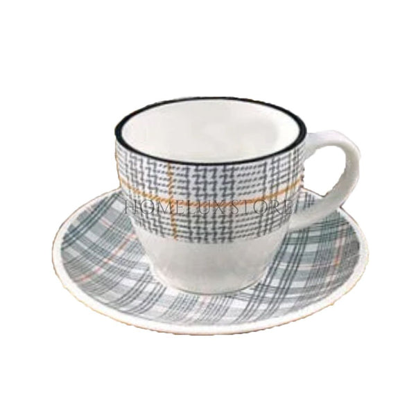 Danny Home™ 200ml 6 Pcs Cup & Saucer Set