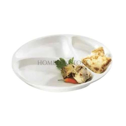 3 Partition Serving Plate - Round