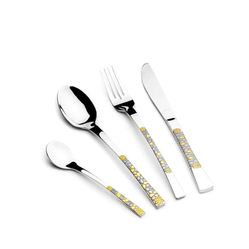 Arshia Gold and Silver 50pcs Cutlery Sets TM478GS