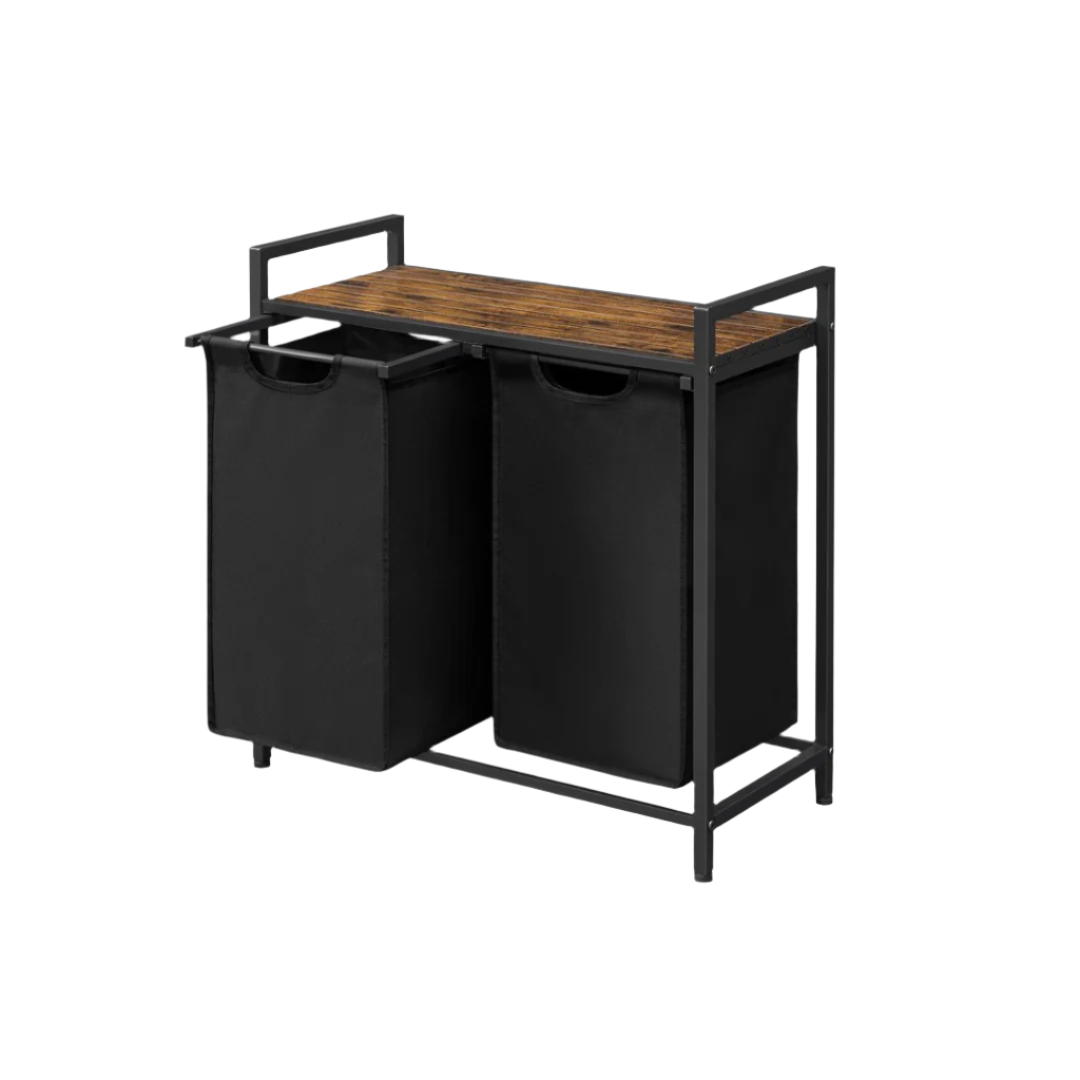 Laundry Hamper With Top Shelf & Bags