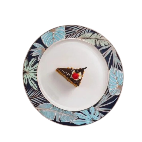 Uk Parliament Porcelain Plate Set of 18 (Black Blue)