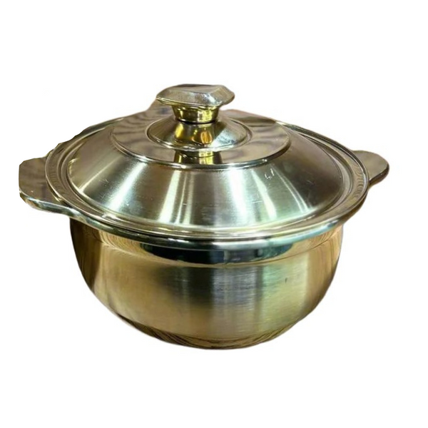 Golden Hotpot Style Serving Pot