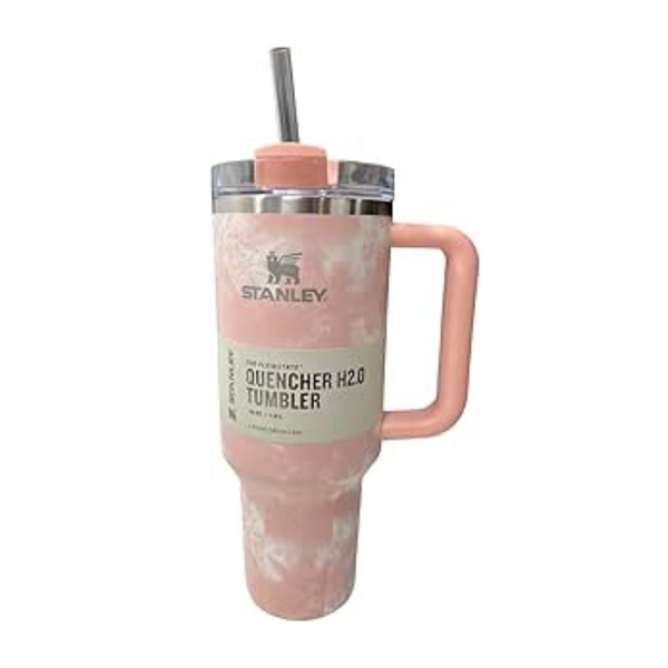 STANLEY Adventure Quencher Travel Tumbler 40 OZ - Pink Tiedye