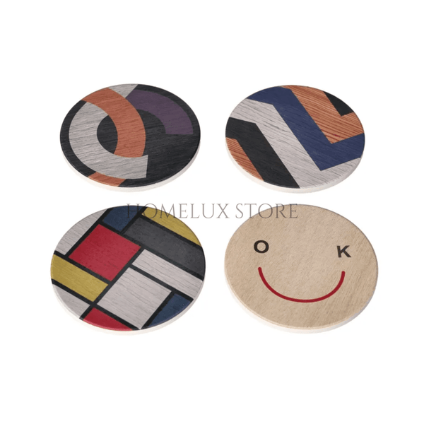 Danny Home™ 4 Pcs Absorbent Coasters - 10.1cm