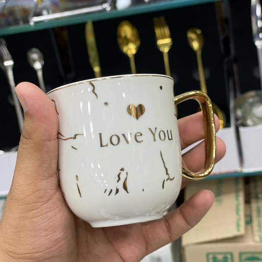 Porcelain Heart Style Cups Loose