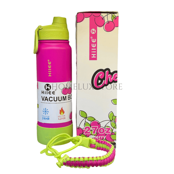 Hilee Wide Mouth Insulated Bottle - Dark Pink