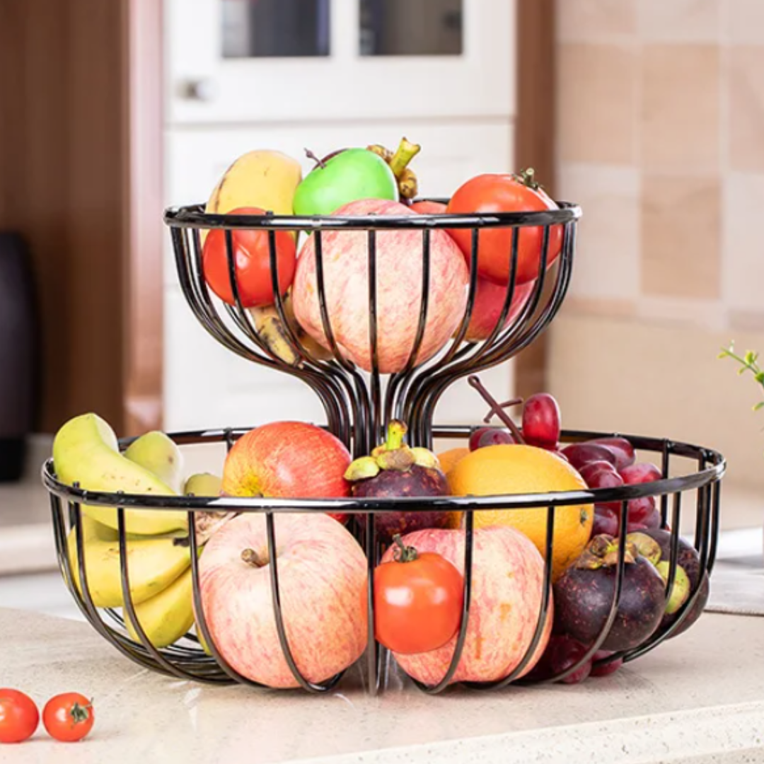 2 Tier Luxury Portable Fruit Rack