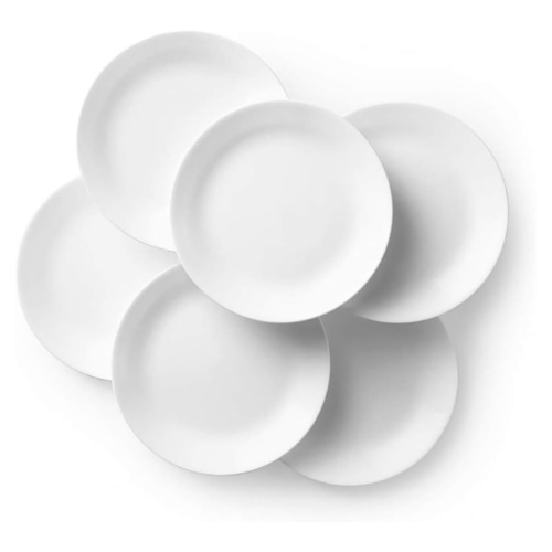 Corelle Winter Frost White Dinner Plates Set