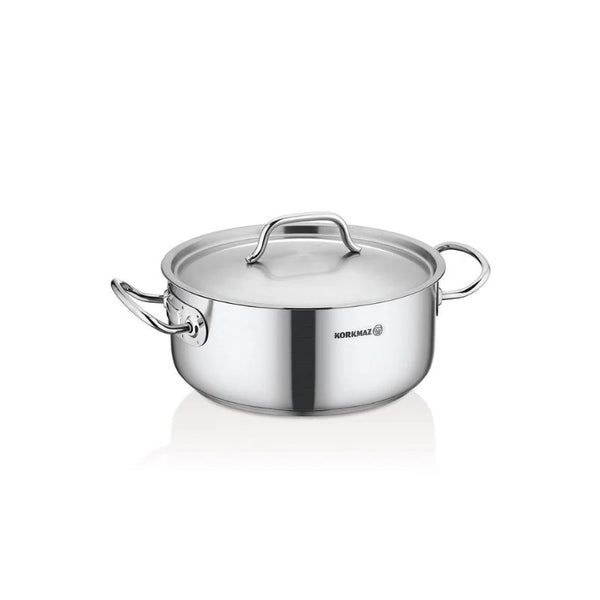 Korkmaz Proline Gastro Low Casserole Silver