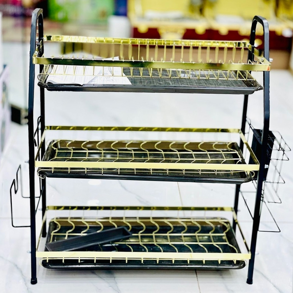 Glaze Gold Platted Dish Rack