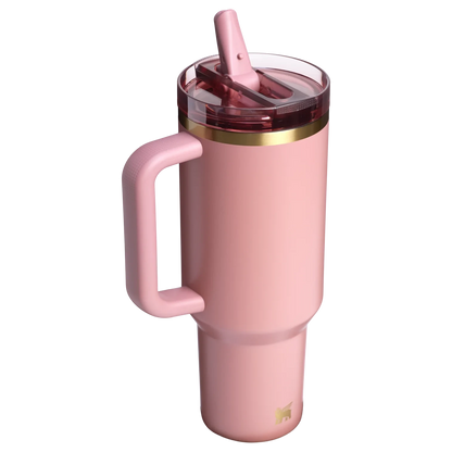 The Quencher ProTour Flip Straw Tumbler | 40 OZ - Antique Pink