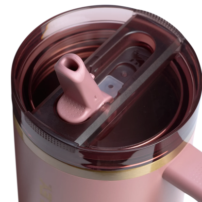 The Quencher ProTour Flip Straw Tumbler | 40 OZ - Antique Pink