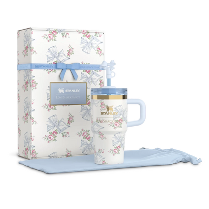 The Stanley X LoveShackFancy Holiday Quencher - 20oz - Rosa Beaux Blue