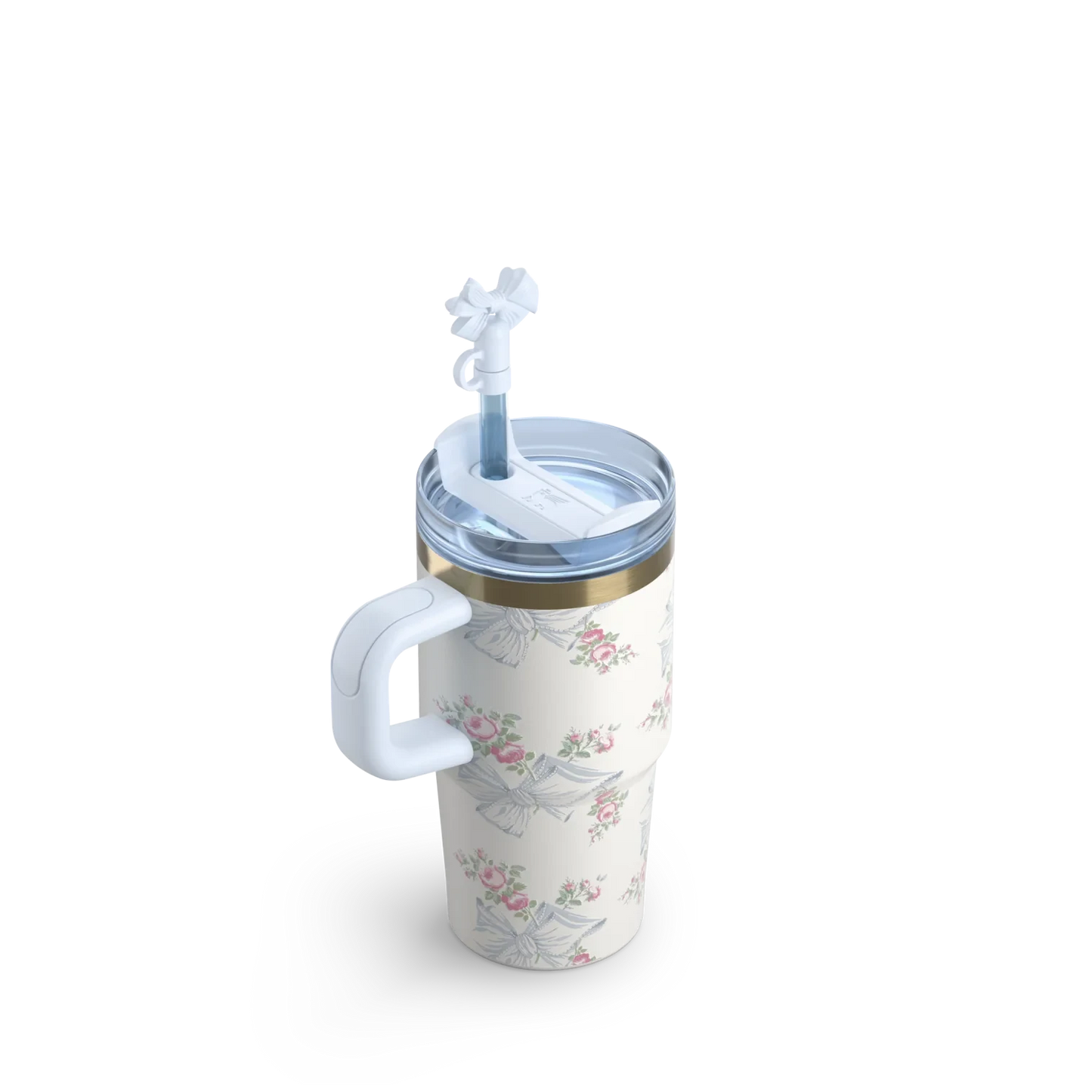 The Stanley X LoveShackFancy Holiday Quencher - 20oz - Rosa Beaux Blue