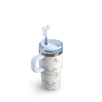 The Stanley X LoveShackFancy Holiday Quencher - 20oz - Rosa Beaux Blue