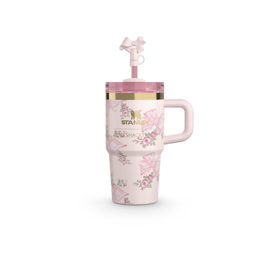 The Stanley X LoveShackFancy Holiday Quencher - 20oz - Rosa Beaux Pink