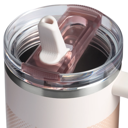 The Quencher ProTour Flip Straw Tumbler | 40 OZ - Rose Quartz Fade