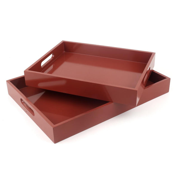 Modern Serving Tray (Maroon)