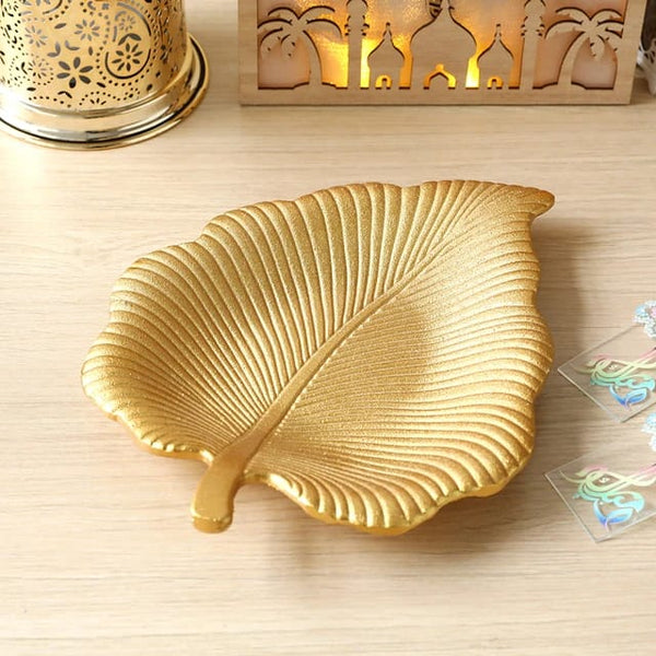 Golden Leaf Candy Tray