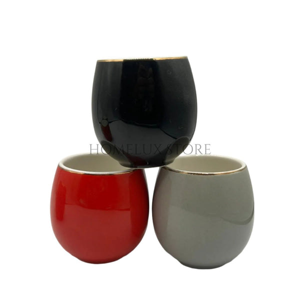 3 Pcs Mini Porcelain Cups