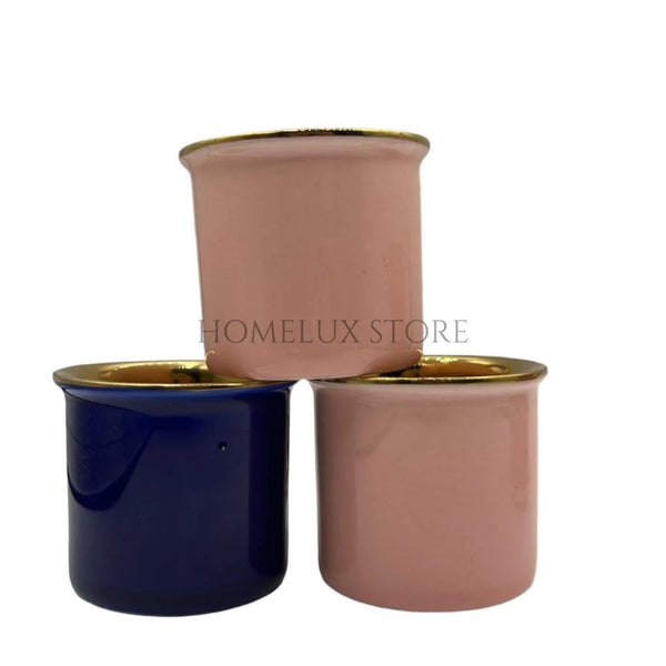 3 Pcs Porcelain Mini Cups - 150ml