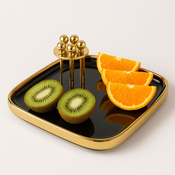 Midnight Gold Serving Set
