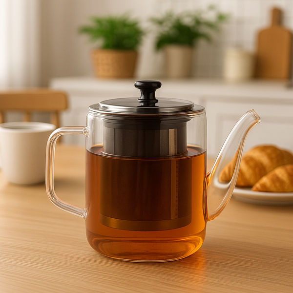 Contemporary Heat-Resistant Glass Teapot 800ml