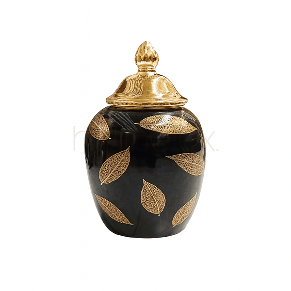 Filigree Leaf Ginger Jar