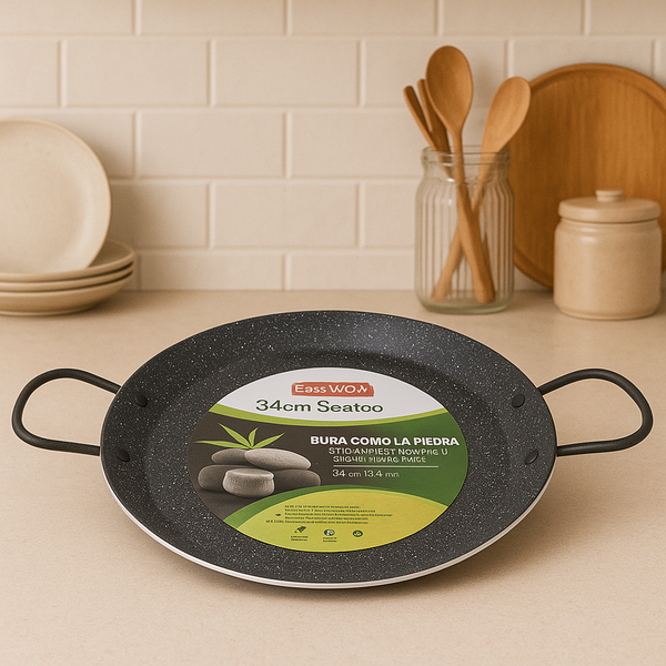 Non-Stick Stone-Effect Seafood Pan 38cm